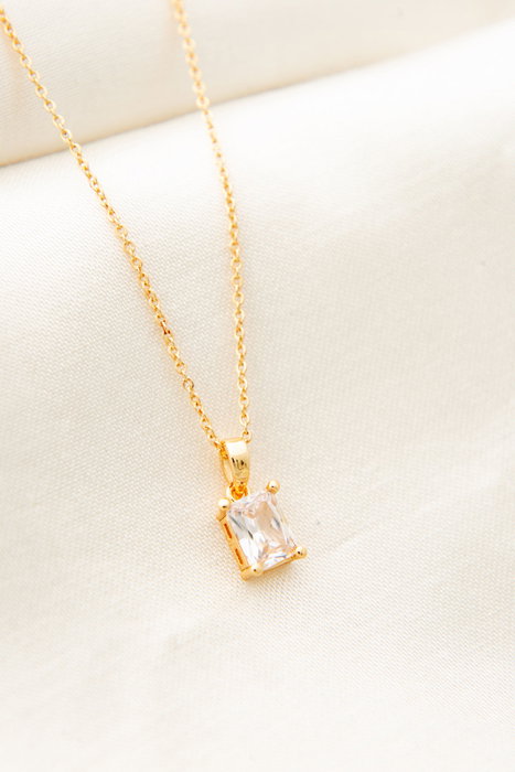 Heliophilia Silver Collar CK9329 Dorado con Circones